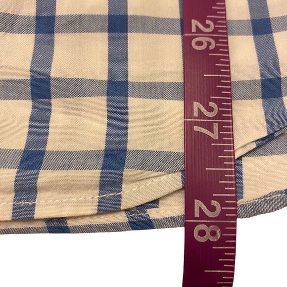 J. Crew Blue and White Checkered Button Down Shirt - Picture 10 of 10